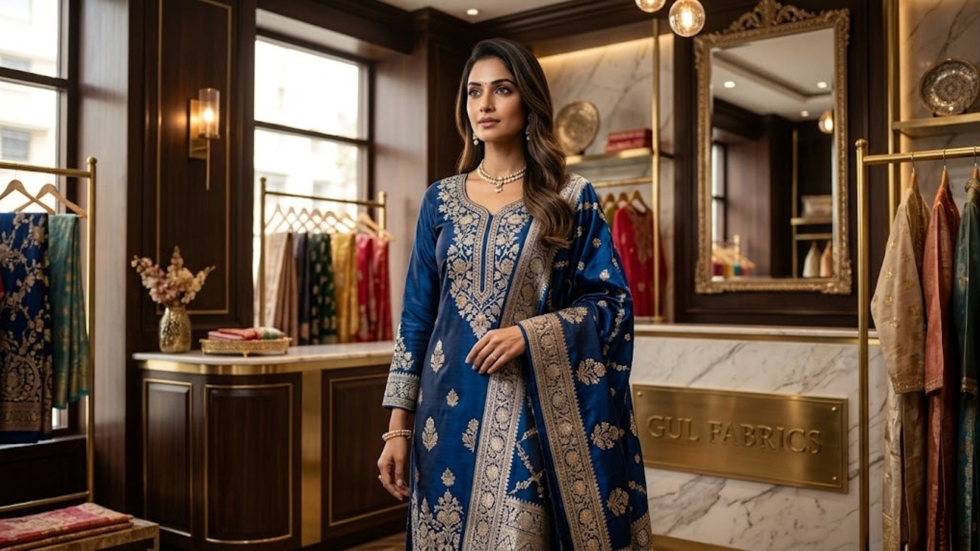 Suits as Modern women choice in ethnic wear.