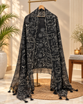 Pure mal Chanderi heavy embroidered organza Applique unstiched suits