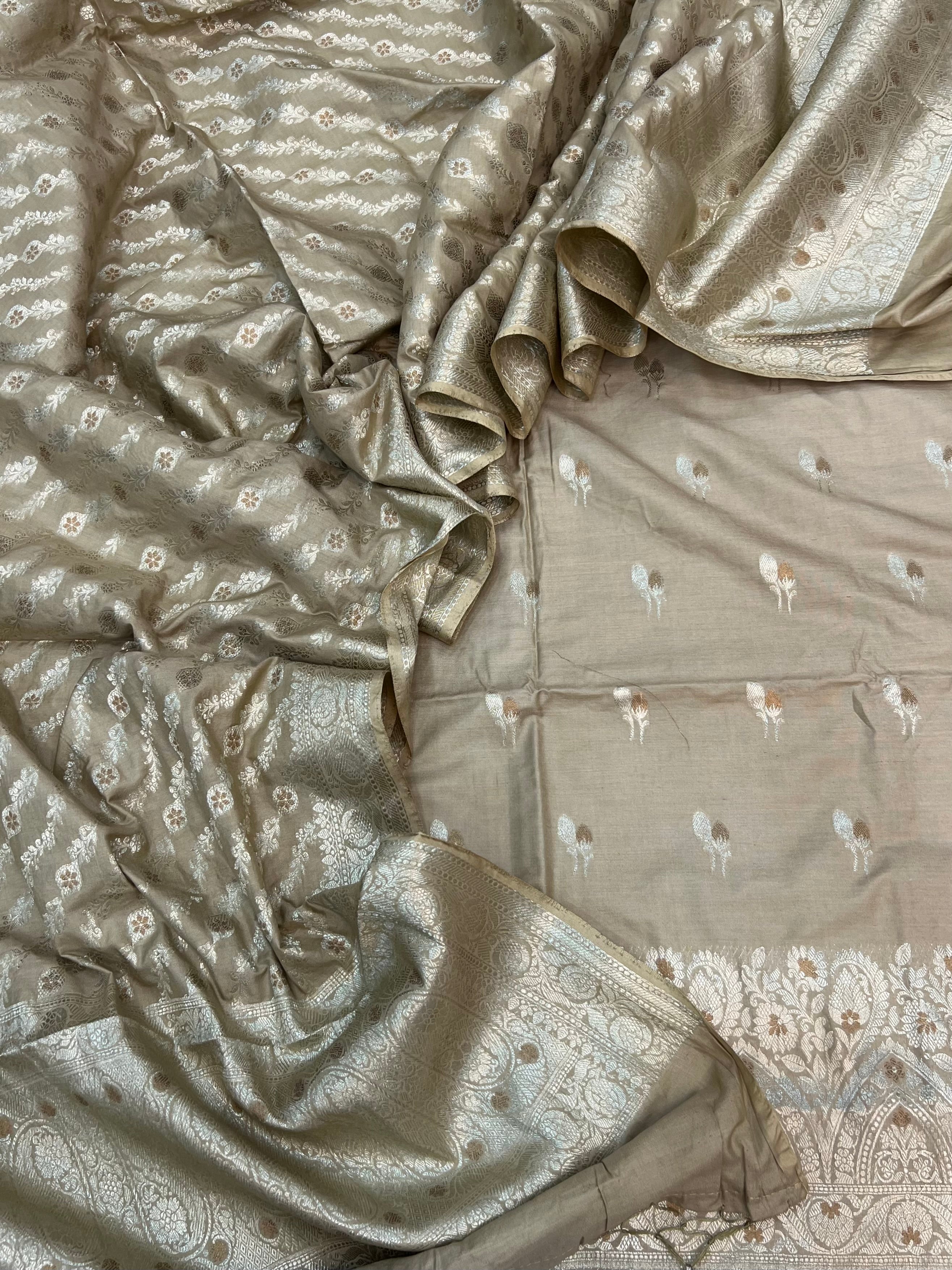 Pure Chiniya silk tilfi Mina weaved unstitched suits collections