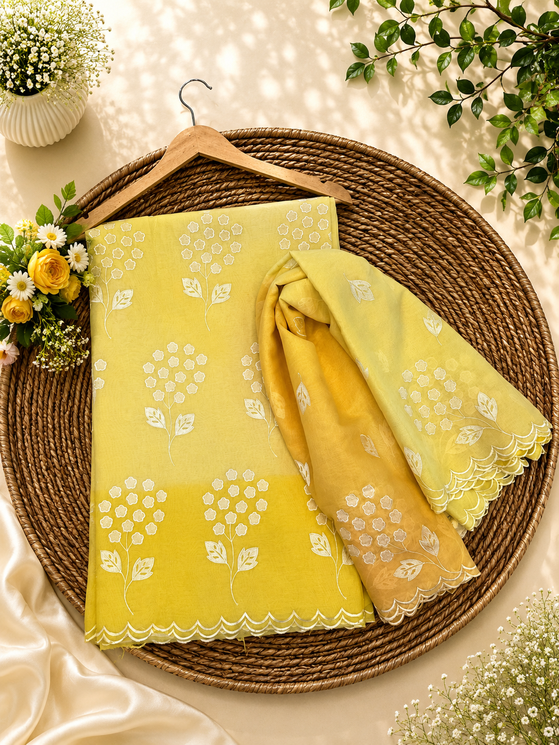 Alia Bhatt inspired pure mal Chanderi cotton Applique suits collections
