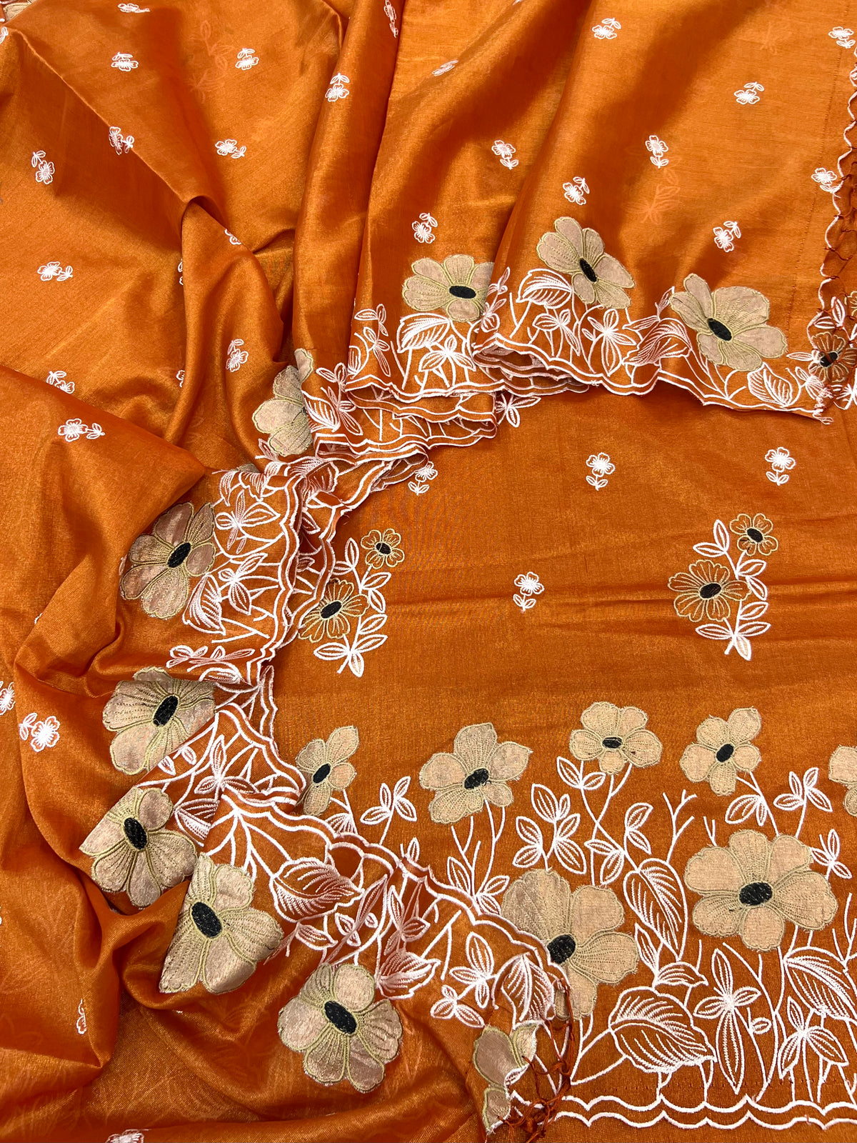Pure cotton diamond tissue Embroidered tissue embroidered unstiched suits