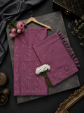 Pure mal Chanderi embroidered organza Applique cutwork suits