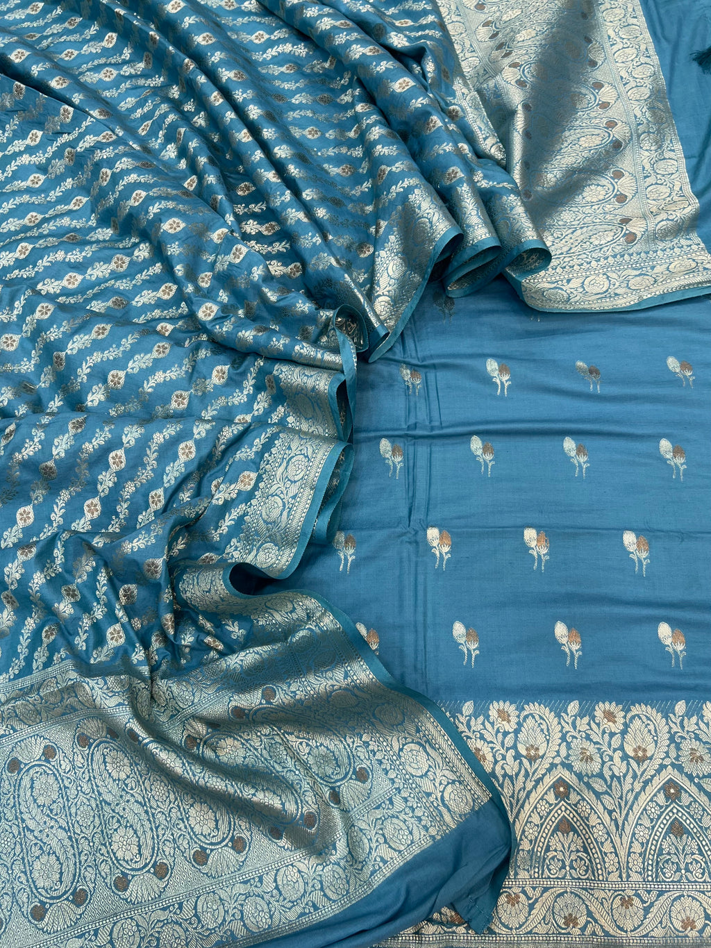 Pure Chiniya silk tilfi Mina weaved unstitched suits collections