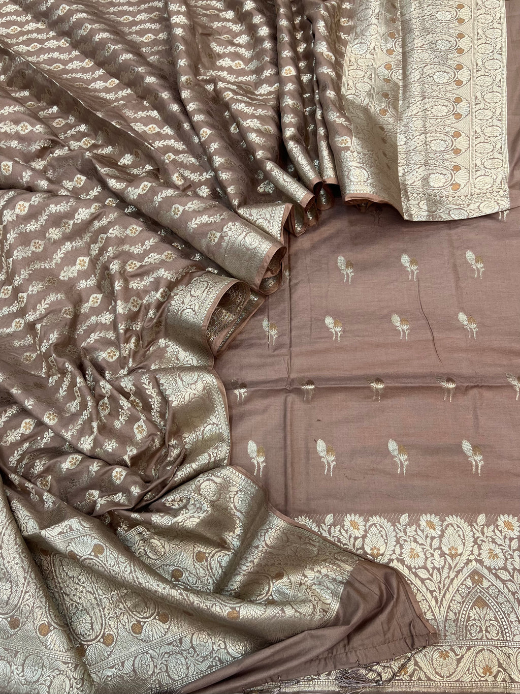 Pure Chiniya silk tilfi Mina weaved unstitched suits collections