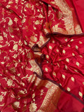 Banarasi katan silk zari jackard weaved unstiched suits sets