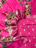 Pure Chanderi pichwai digital print unstitched suits collections