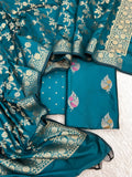 Banarasi Silk Zari Mina Weaving Jackard Suits