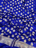 Pure Satin Silk Silver Gold Zari Weaved Handloom Suits
