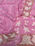 Pure Mal Chanderi Tissue Applique Cutwork Suits