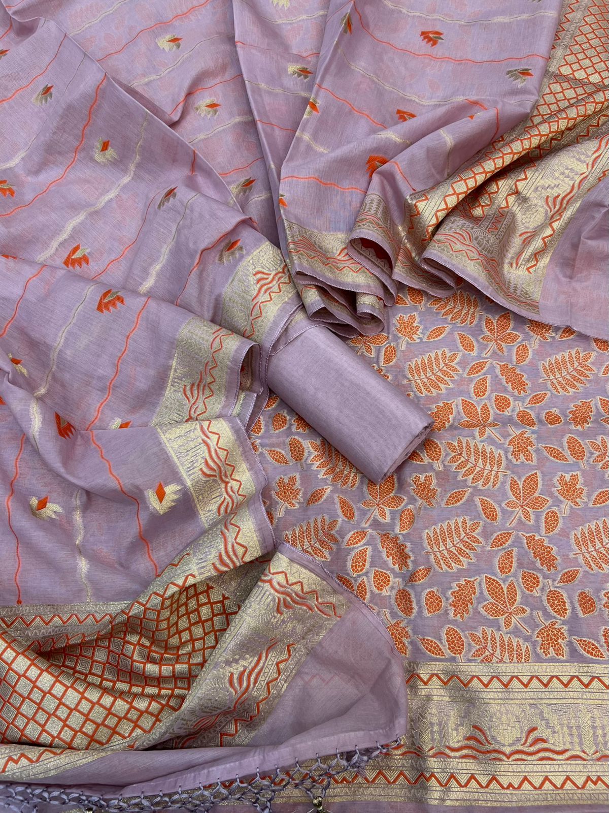Pure Handloom Tilfi Mina Cotton Resham Suits
