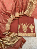Pure Mal Chanderi Zari  Mukesh Katdana Work Suits