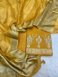 Pure Mal Chanderi Zari Weaved With Katdana Work Suits