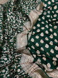 Pure Satin Silk Silver Gold Zari Weaved Handloom Suits