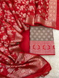 Banarasi Silk Zari Jackard Weaving Suits