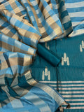 Banarasi Cotton Zari Jackard Suits