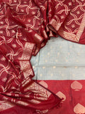 Banarasi Cotton Contrast Zari weaving Suits