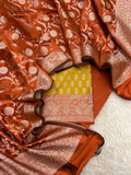 Banarasi Silk Zari Jackard Weaving With Contrast Border