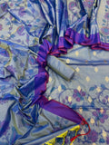 Banarasi Katan Silk Dhoop Chaon Design Printed Suits