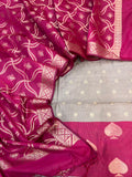 Banarasi Cotton Contrast Zari weaving Suits