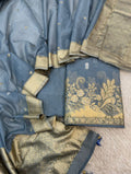 Pure Mal Chanderi Zari  Mukesh Katdana Work Suits