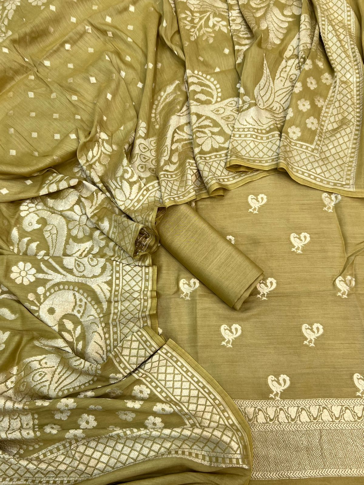 Pure Handloom ChiniyaSilk Suits