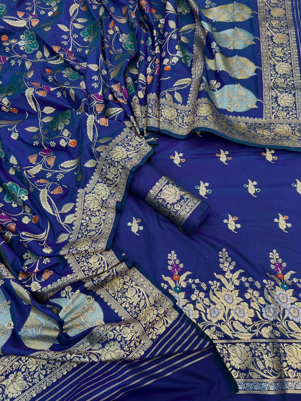 Pure Katan Silk Tilfi Mina Weaving Suits Collection