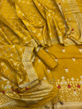 Banarasi Pure Katan Silk Mina Zari weaving Suits